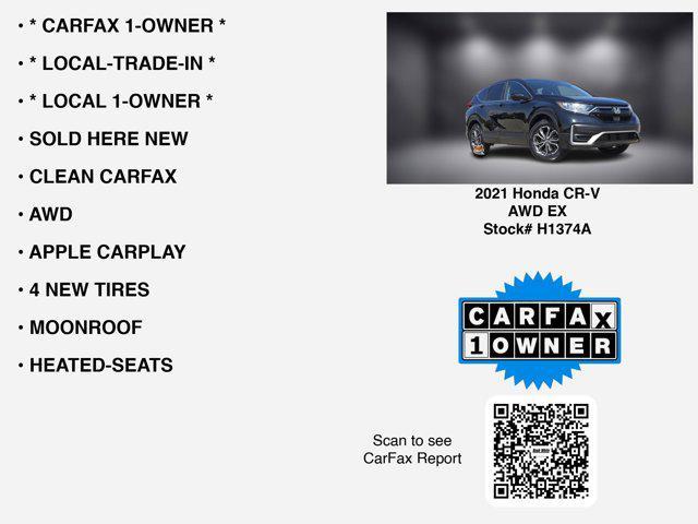used 2021 Honda CR-V car, priced at $26,318
