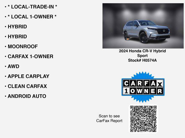 used 2024 Honda CR-V Hybrid car, priced at $37,888