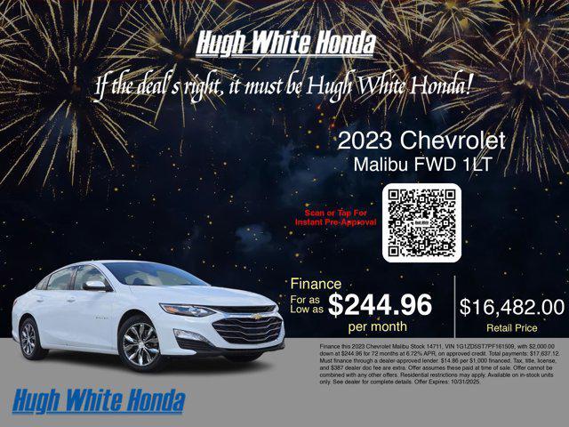 used 2023 Chevrolet Malibu car, priced at $14,760