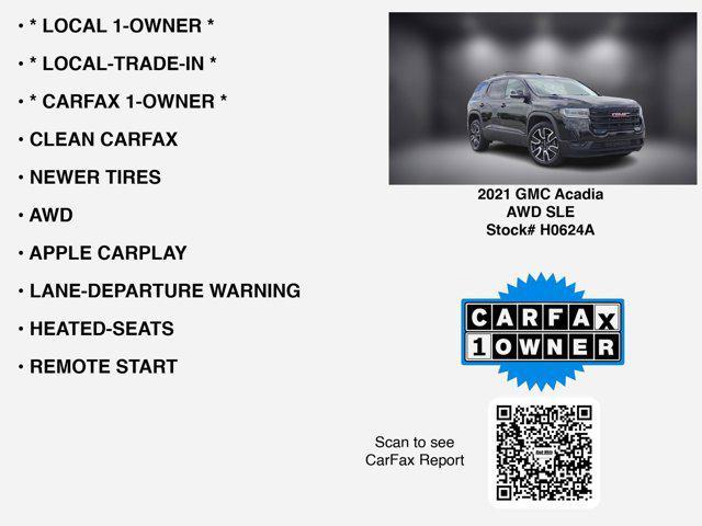 used 2021 GMC Acadia car, priced at $23,888