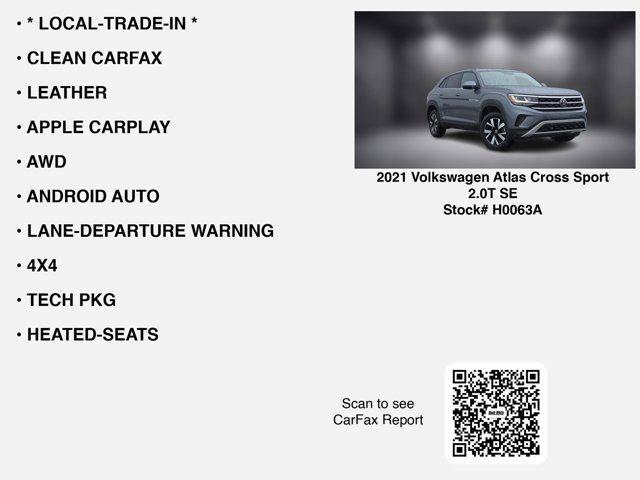 used 2021 Volkswagen Atlas Cross Sport car, priced at $24,427