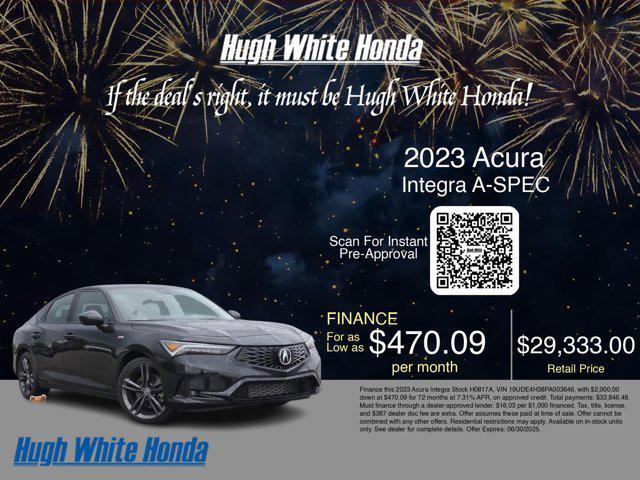 used 2023 Acura Integra car, priced at $29,333