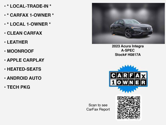 used 2023 Acura Integra car, priced at $29,333