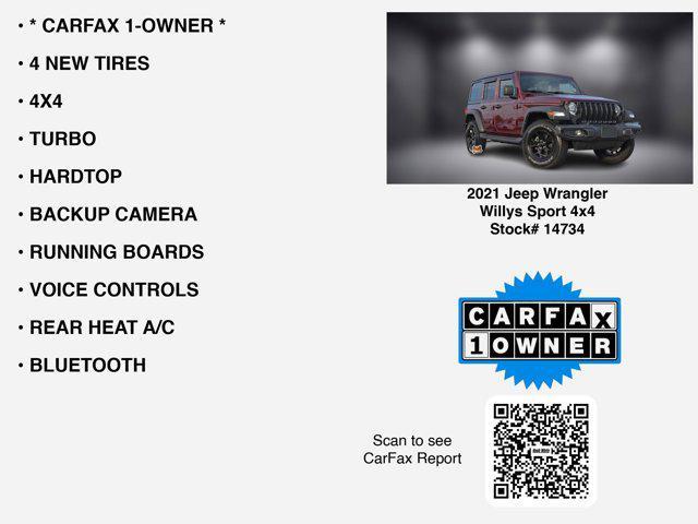 used 2021 Jeep Wrangler Unlimited car, priced at $30,000