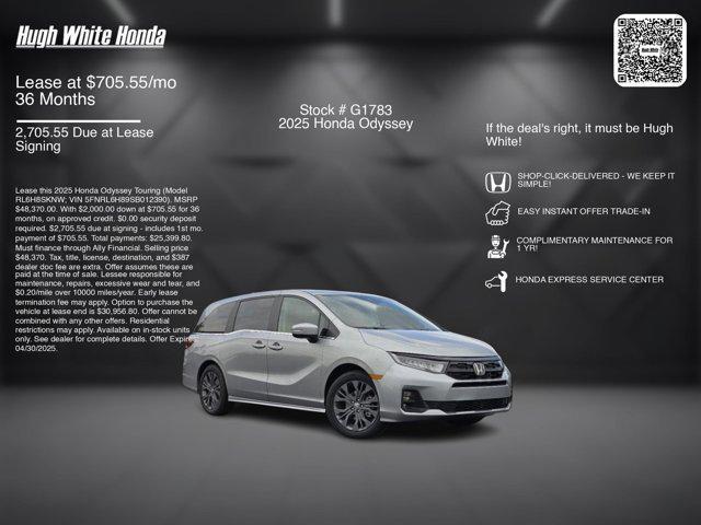 new 2025 Honda Odyssey car, priced at $48,370