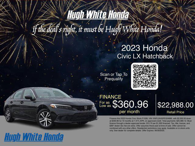 used 2023 Honda Civic car, priced at $22,988