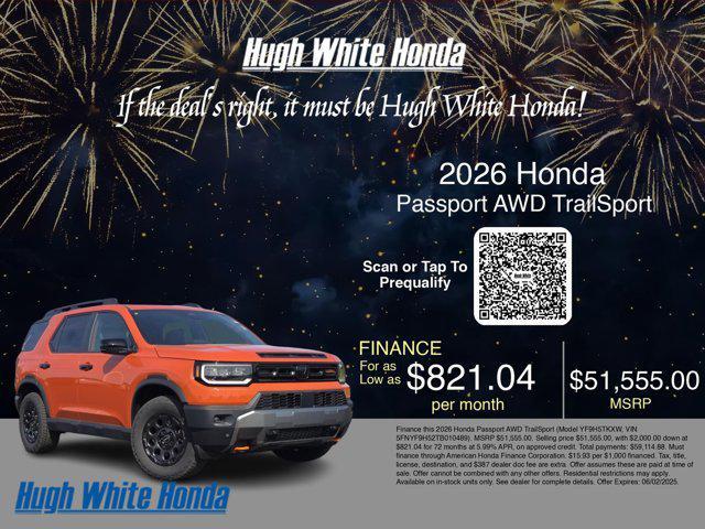new 2026 Honda Passport car, priced at $51,555