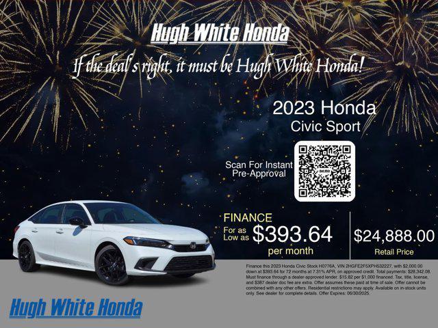 used 2023 Honda Civic car, priced at $24,888
