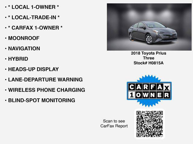 used 2018 Toyota Prius car, priced at $15,555