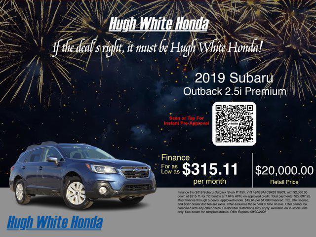 used 2019 Subaru Outback car, priced at $19,859