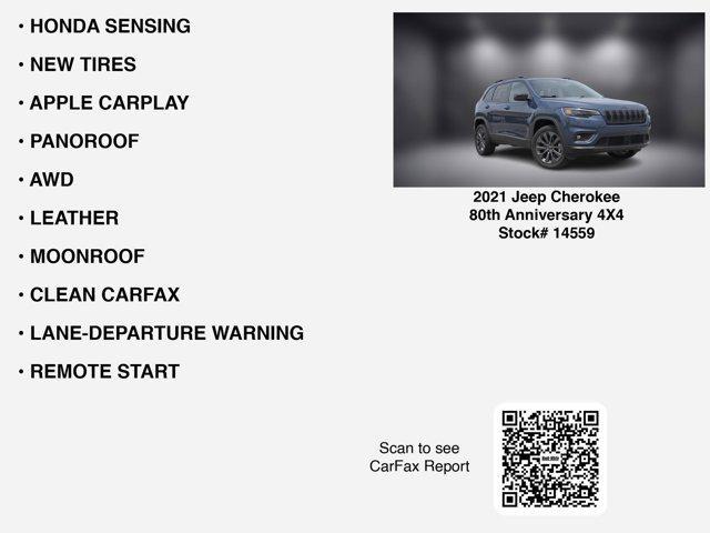 used 2021 Jeep Cherokee car, priced at $21,222