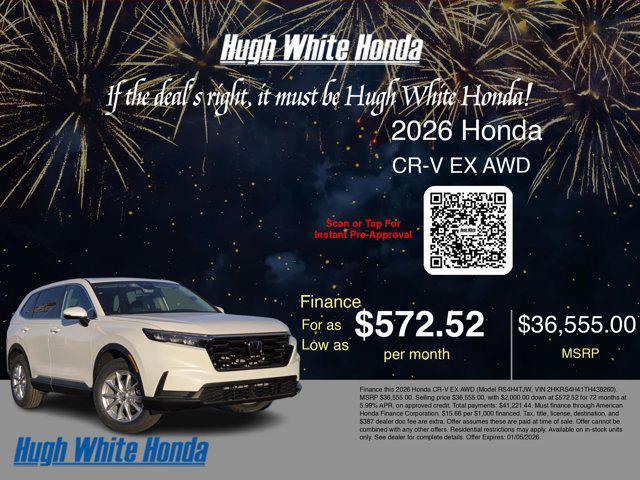 new 2026 Honda CR-V car, priced at $36,555