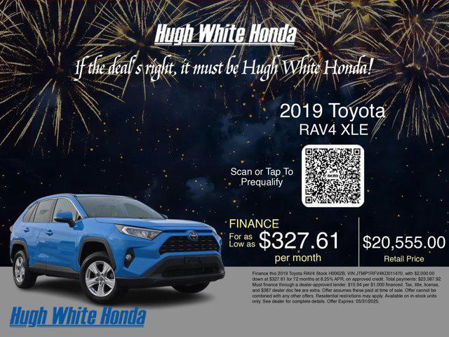 used 2019 Toyota RAV4 car, priced at $20,555