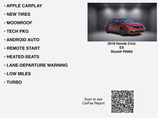 used 2019 Honda Civic car, priced at $19,896
