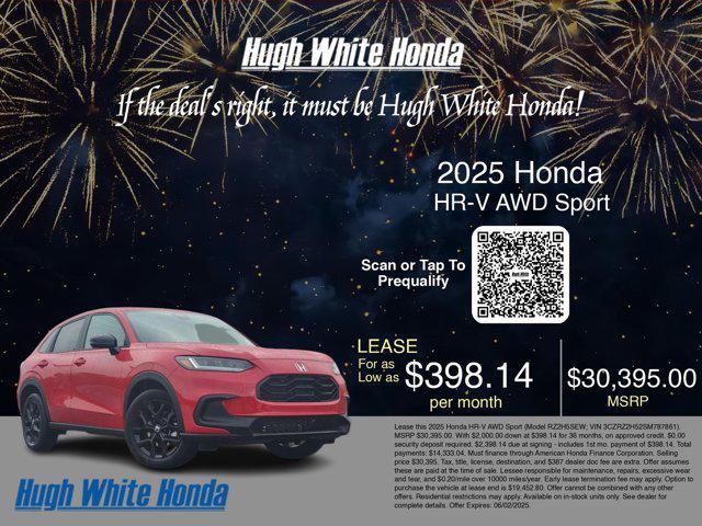 new 2025 Honda HR-V car, priced at $30,395