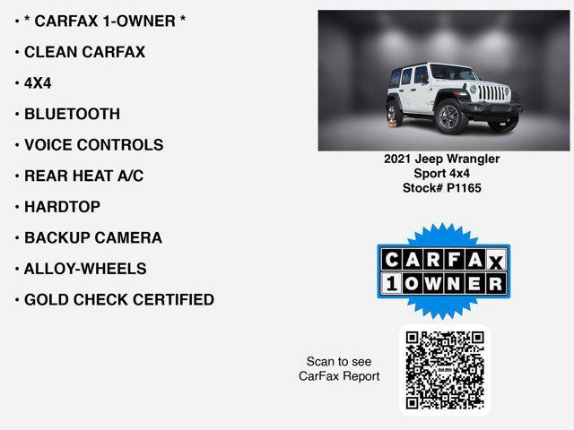 used 2021 Jeep Wrangler Unlimited car, priced at $26,483