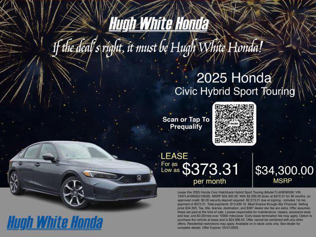 new 2025 Honda Civic Hybrid car, priced at $34,300