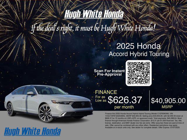 new 2025 Honda Accord Hybrid car, priced at $40,905