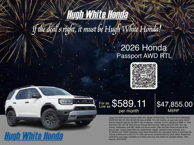 new 2026 Honda Passport car, priced at $47,855