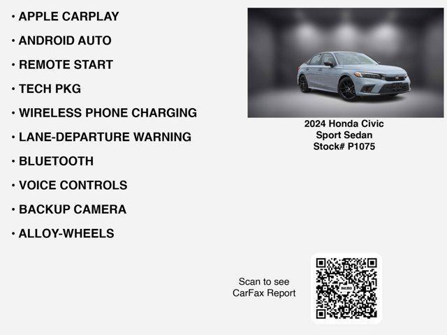 used 2024 Honda Civic car, priced at $24,931