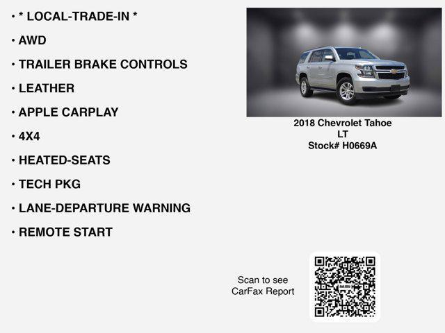 used 2018 Chevrolet Tahoe car, priced at $29,335