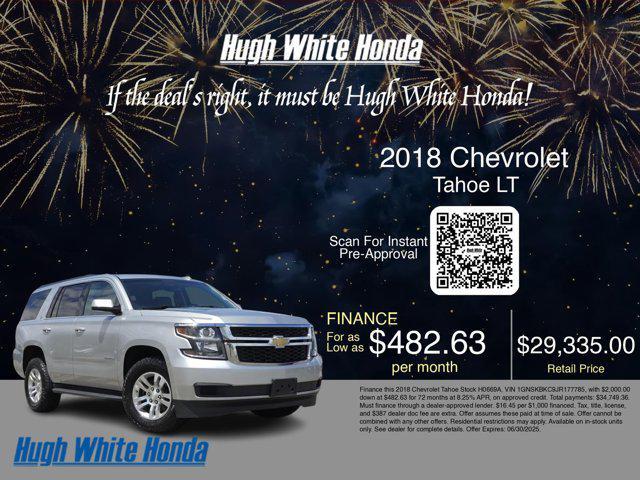 used 2018 Chevrolet Tahoe car, priced at $29,335