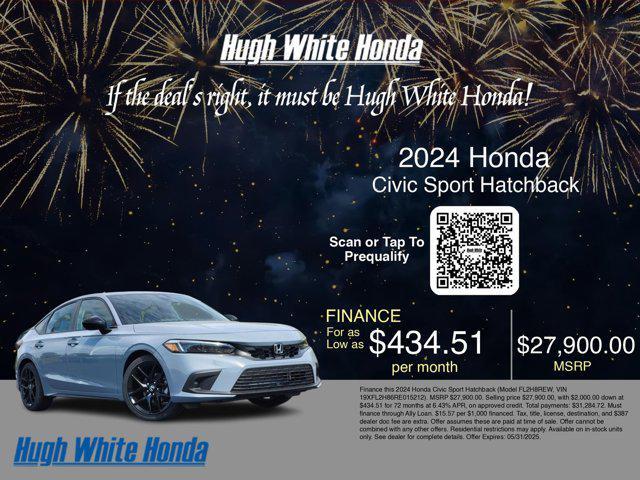 used 2024 Honda Civic car, priced at $24,453
