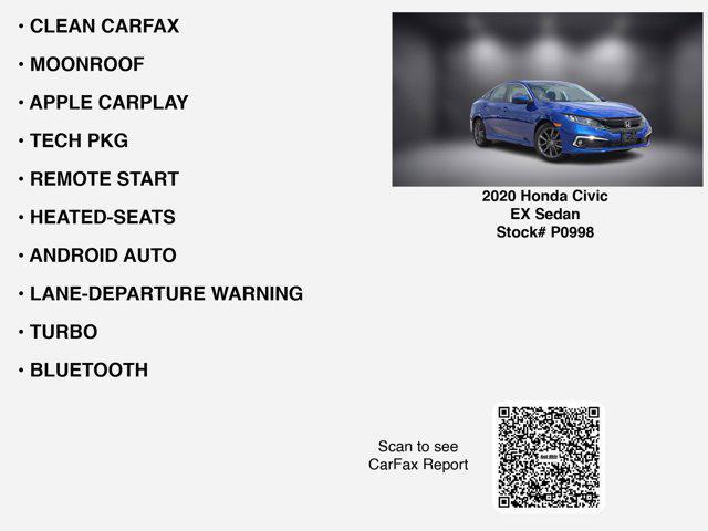 used 2020 Honda Civic car, priced at $22,433
