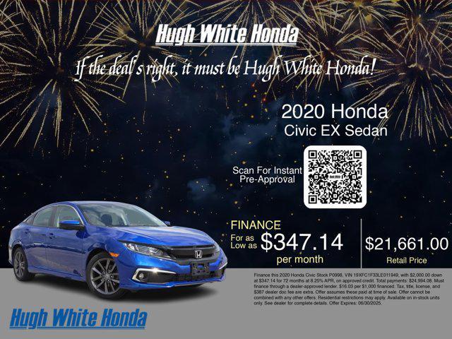 used 2020 Honda Civic car, priced at $22,988