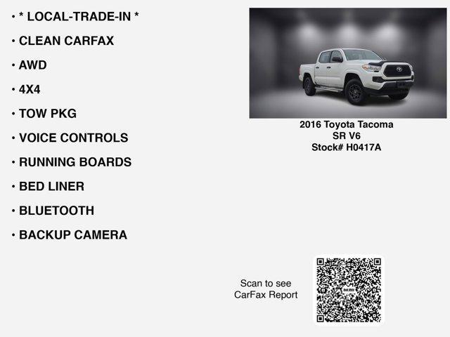 used 2016 Toyota Tacoma car, priced at $27,222