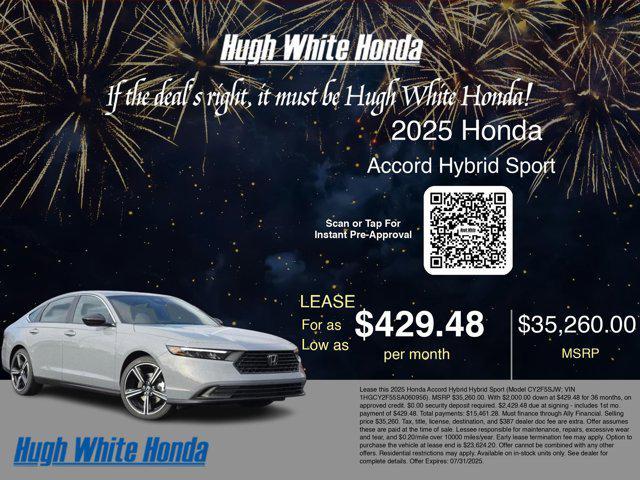 new 2025 Honda Accord Hybrid car, priced at $34,560