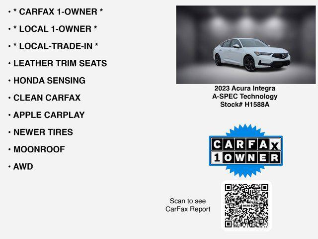 used 2023 Acura Integra car, priced at $27,546