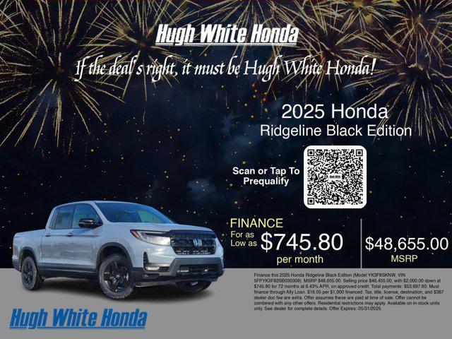 new 2025 Honda Ridgeline car, priced at $46,655
