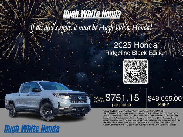 new 2025 Honda Ridgeline car, priced at $46,655