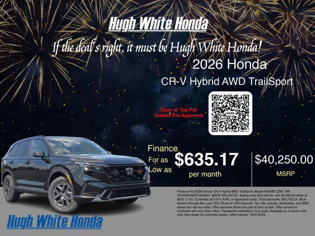 new 2026 Honda CR-V Hybrid car, priced at $40,250