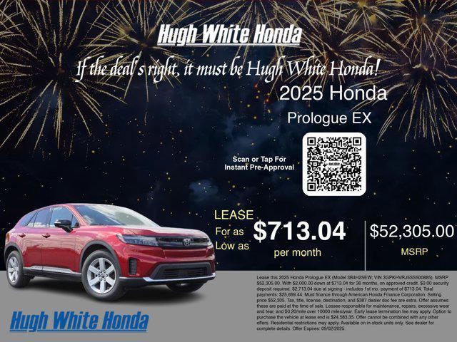 new 2025 Honda Prologue car, priced at $52,305