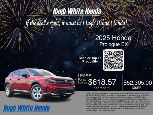 new 2025 Honda Prologue car, priced at $52,305