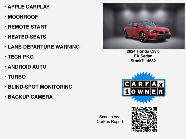 used 2024 Honda Civic car, priced at $27,425