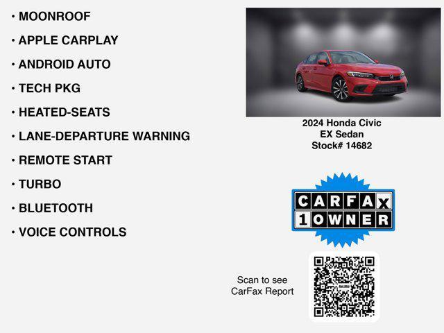 used 2024 Honda Civic car, priced at $26,716