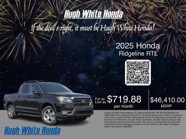 new 2025 Honda Ridgeline car, priced at $44,410