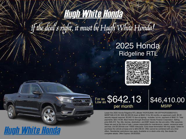 new 2025 Honda Ridgeline car, priced at $44,410