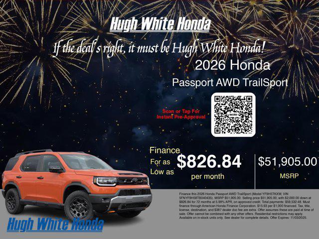 new 2026 Honda Passport car, priced at $51,905