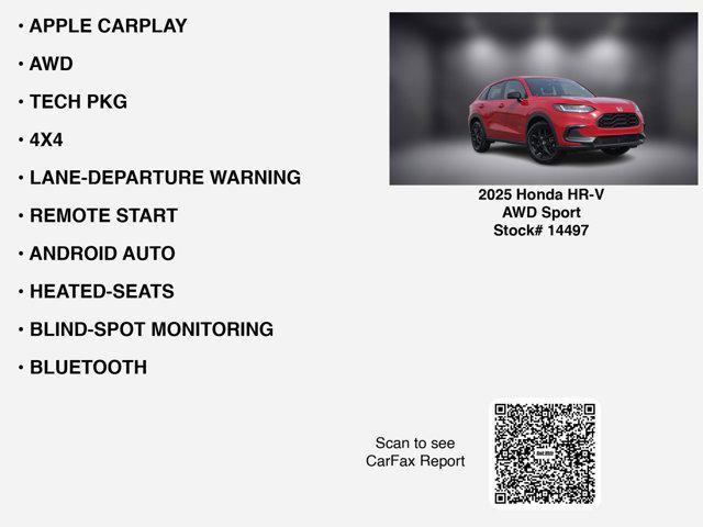 used 2025 Honda HR-V car, priced at $28,670