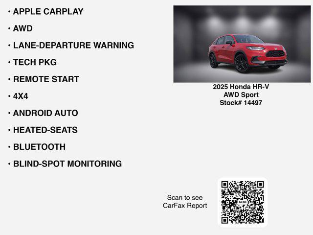 used 2025 Honda HR-V car, priced at $27,555