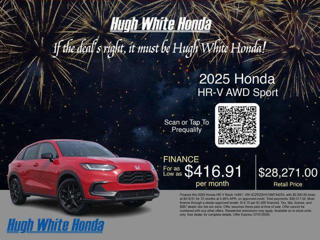 used 2025 Honda HR-V car, priced at $27,555