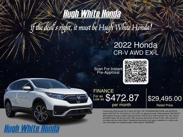 used 2022 Honda CR-V car, priced at $29,495