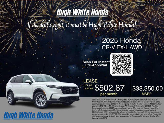 new 2025 Honda CR-V car, priced at $38,350