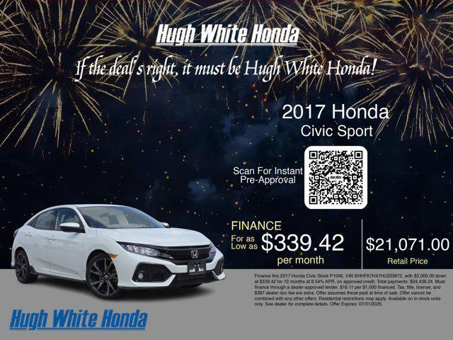 used 2017 Honda Civic car, priced at $20,359