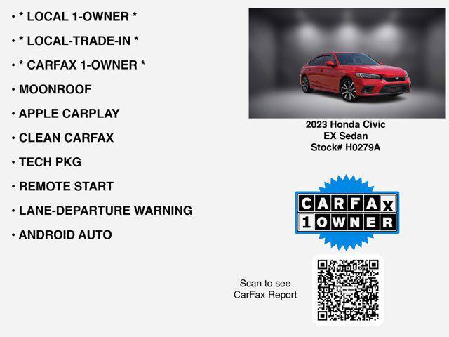 used 2023 Honda Civic car, priced at $25,550