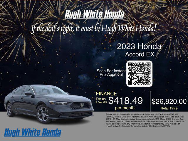 used 2023 Honda Accord car, priced at $26,451